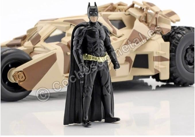 Jada Toys 1:24 2008 Dark Knight Camouflage Batmobile Die-cast Car with 2.75" Batman Figure, Toys for Kids and Adults