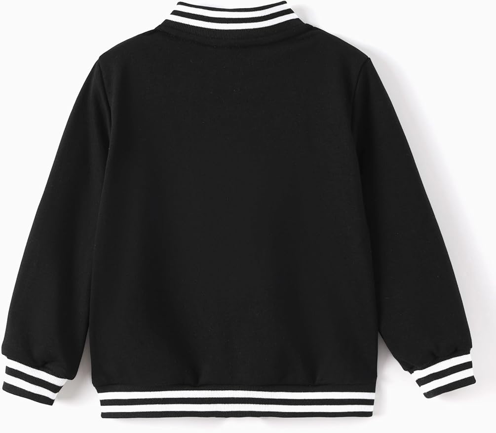 Disney Minnie Mickey Stitch Princess Frozen Elsa Marvel Jacket Lightweight Coat Button up Color Block Sweatshirt 2-14 Years