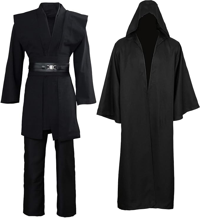 GOLDSTITCH Tunic Costume Mens Tunic Hooded Robe Full Set Halloween Cosplay Costume