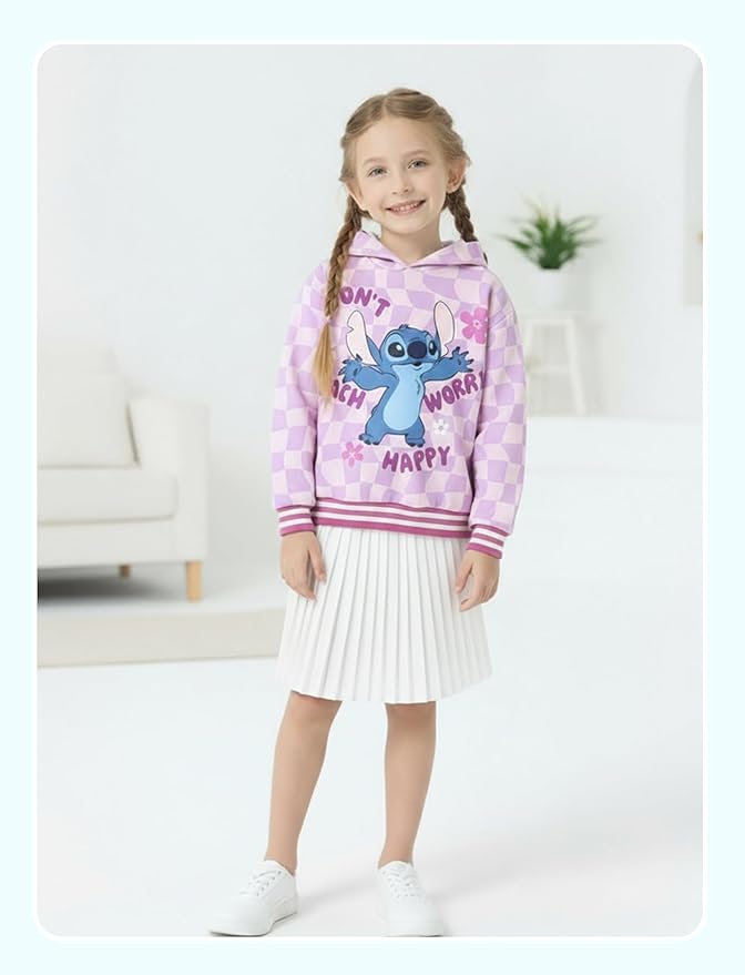 Disney Lilo & Stitch Minnie Mickey Spiderman Frozen Elsa Boys/Girls Hoodie Sweatshirt Graphic Pullover Tops Toddler-Big Kid