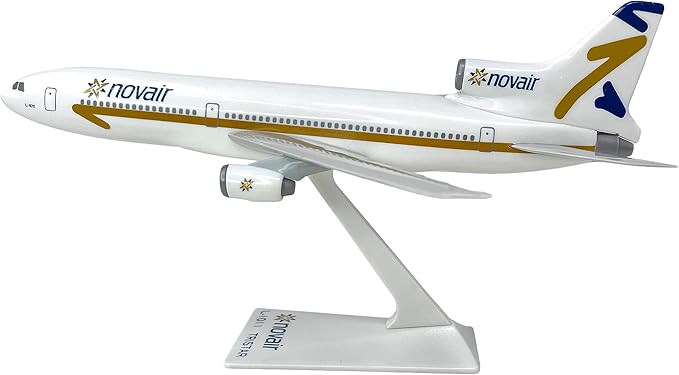 Flight Miniatures Novair (97-04) L-1011 1:250 Scale - Plastic Snap-Fit Model Airplane - Collectible Replica of Novair Airlines Aircraft - Part# ALK-10110I-020