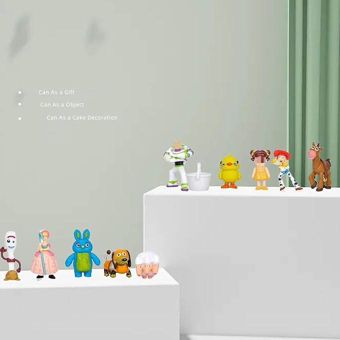 36 Pack Anime Figurines Set - Woody Doll, Buzz Lightyear Toy, PVC Figures