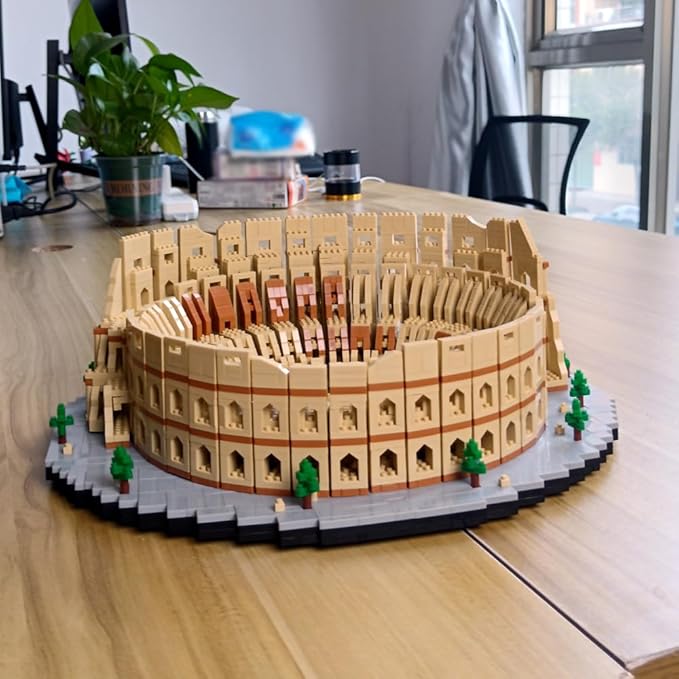 5000pcs Euro Construction Roma Colosseum Micro Mini Building Blocks Toys - Bring The Ancient History Home & Enjoy Challenging Entertainment Time