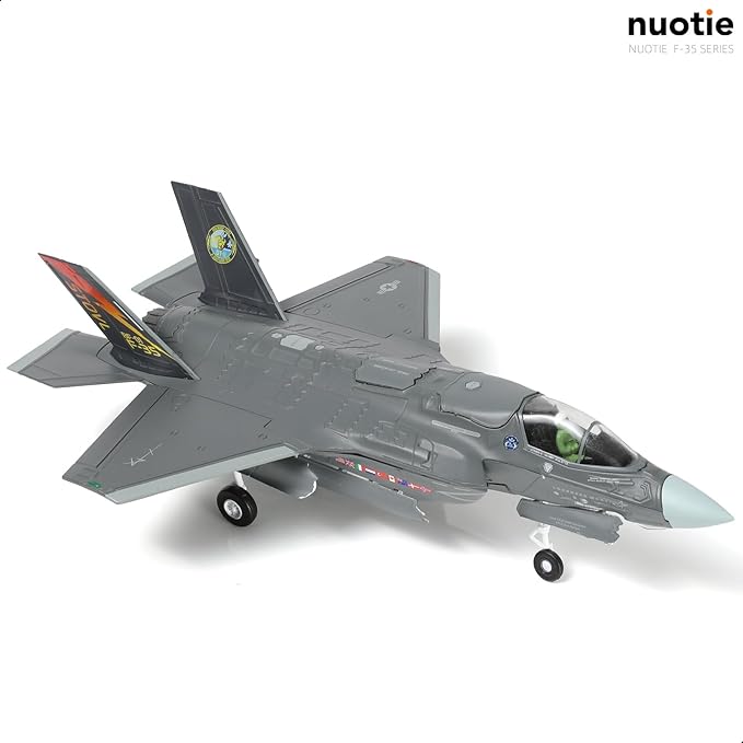 1/72 F-35B Lighting II Fighter Aircraft Die-cast Model with Display Stand - U.S. Navy VX-23 BF-01 F35B Plane Model Collection Gift for Adults