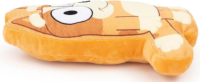 Jay Franco Bluey Bingo Shaped Decorative Pillow - Kids Super Soft Throw Plush Pillow - Measures 14 Inches (Official Bluey Product)