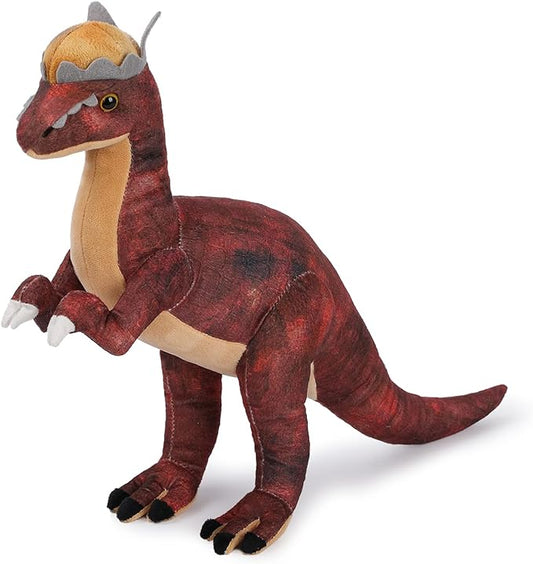 Pachycephalosaurus Plush Toy, 17" Dinosaur Stuffed Animal Throw Plushie Pillow Doll, Soft Blue Fluffy Friend Hugging Cushion - Present for Every Age & Occasion