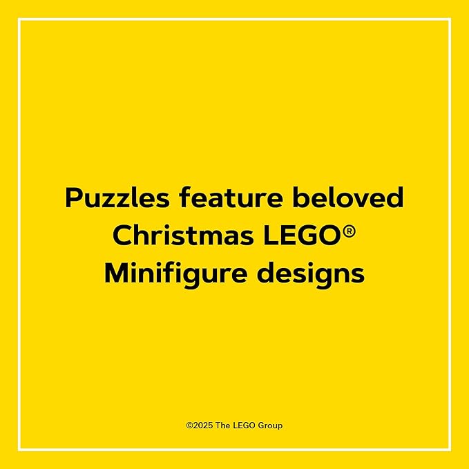 Lego Countdown to Christmas Puzzles | 12 Days of Minifigure Advent Puzzles | 48-Piece Mini Jigsaw Puzzles