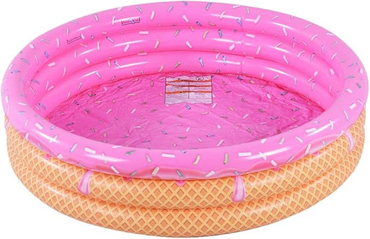 Kiddie Pool, Watermelon Hamburger Ice Cream Inflatable Pool, Water Pool in Summer, Pit Ball Pool of 45 Inches