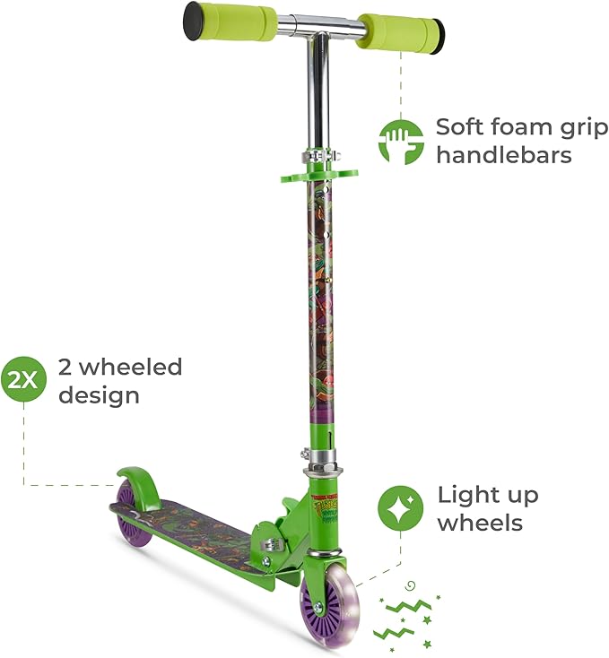 2 Wheel Kick Scooter for Kids - Easy & Portable Fold-N-Carry Design, Ultra-Lightweight, Comfortable & Safe, Durable & Easy to Ride