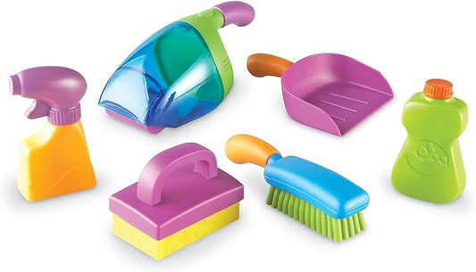Learning Resources New Sprouts Clean It! Toddler Playset, Pretend and Learn, 6 Pieces, Ages 2 +