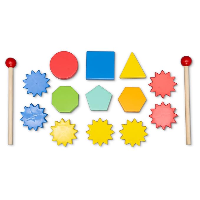 Delta Children Play and Learn Sensory Table for Kids Includes Shape Sorting, Building Block Baseplate, Gears and Musical Instruments - Use as Sand/Activity Table, White/Primary