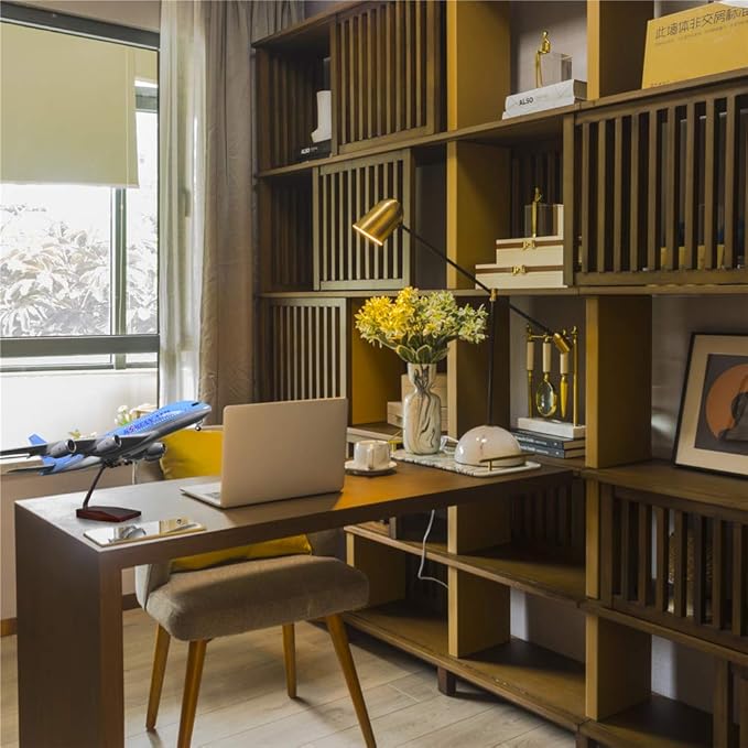 24-Hours 18” 1:160 Airplane Model Korea Airbus 380 Model Plane with LED Light(Touch or Sound Control) for Decoration or Gift