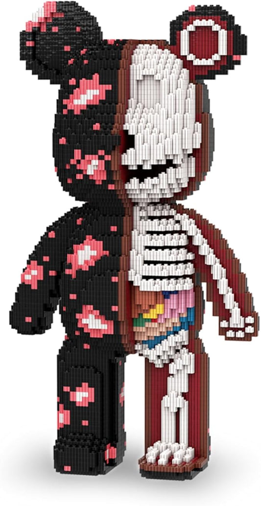 Bear Micro Mini Building Block Sets for Adults, No Compatible with Lego, 5800PCS Building Toys for Home & Office Decor, MOC 3D Creative Model Gifts for Christmas