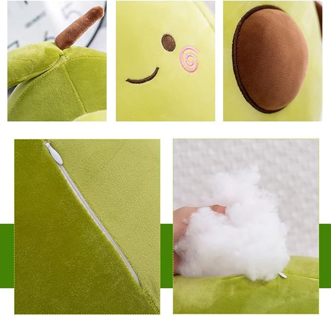 MMTTAO Long Avocado Stuffed Animal 22 Inch Plushies Squishy Snuggle Plush Toys Soft Kawaii Food Shaped Plushie Fruit Series Hugging Pillow Cushion Gift for Kids Boys Girls Home Bedroom Decor, 22Inches
