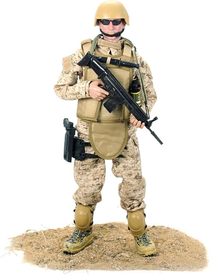 12 Inch Soldier Action Figure Model, 1/6 Realistic Army Military Navy Seal Model Set with Weapons and Accessories for Adults Military Lovers to Collect and Gift (Navy Seal Soldier)