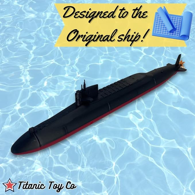 12-Inch Benjamin Franklin-Class Submarine Model– Replica of The Iconic Ballistic Missile Submarine – Nautical Enthusiasts and Military Collectors Titanic Toy, Titanic Model
