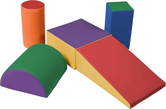 Step, Crawl and Slide Playset, Foam Blocks, Assorted, 5-Piece