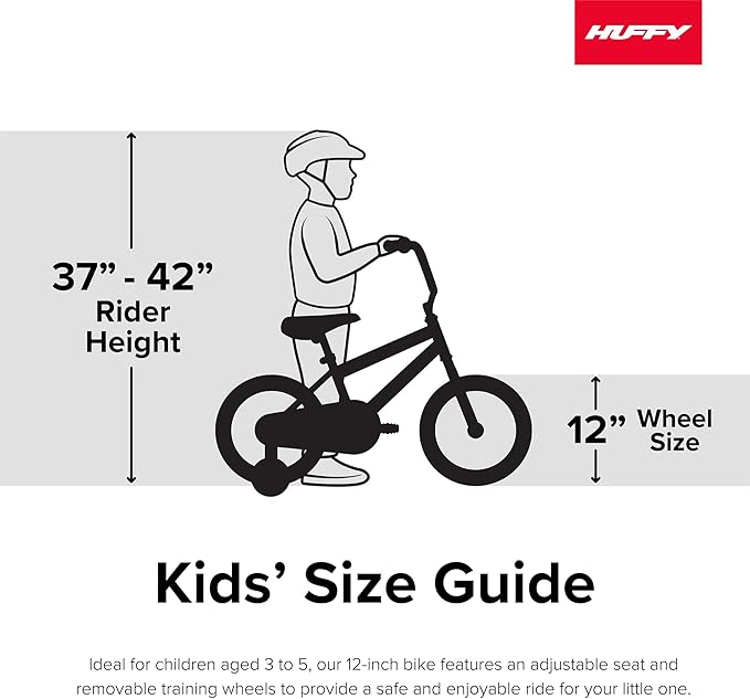 Huffy Illuminate Bike for Girls, 12/16/20 Inch Size Options, Ages 3+ Years Old, Removable Training Wheels (12" and 16" Only), Multiple Color Options, Easy Assembly, Streamers, Adjustable Seat, Durable