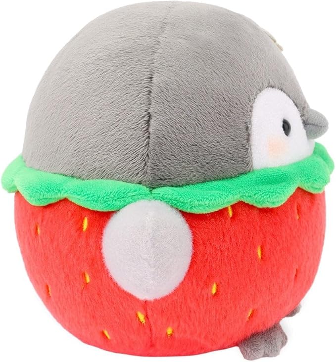 6" Strawberry Plush – Officially Licensed Penguin Stuffed Animal Toy – Soft Collectible Cute Character