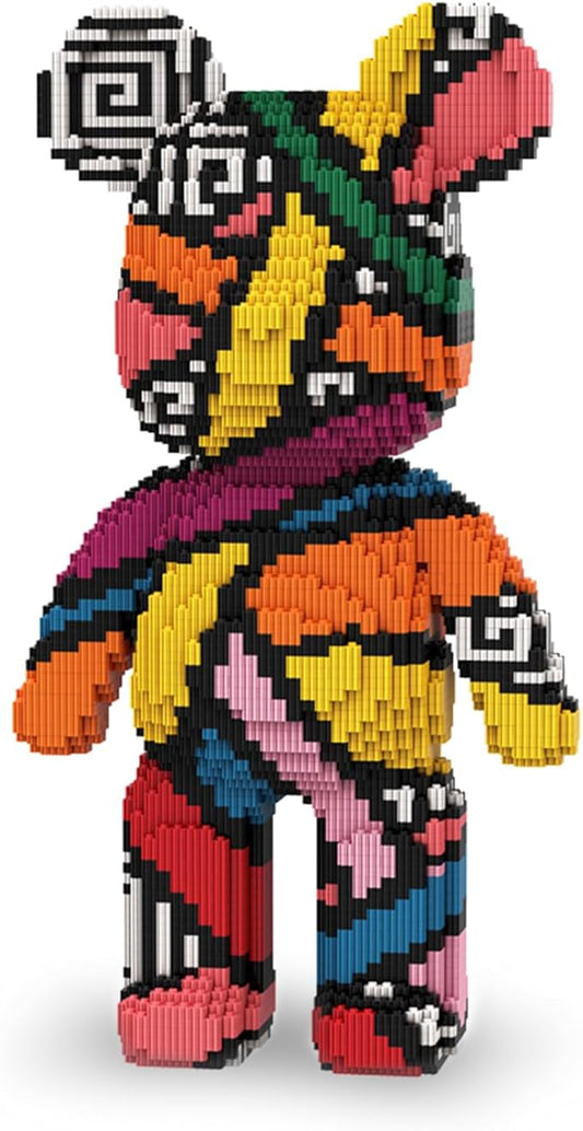 Bear Micro Mini Building Block Sets for Adults, No Compatible with Lego, Building Toys for Home & Office Decor, MOC 3D Creative Model Gifts for Christmas