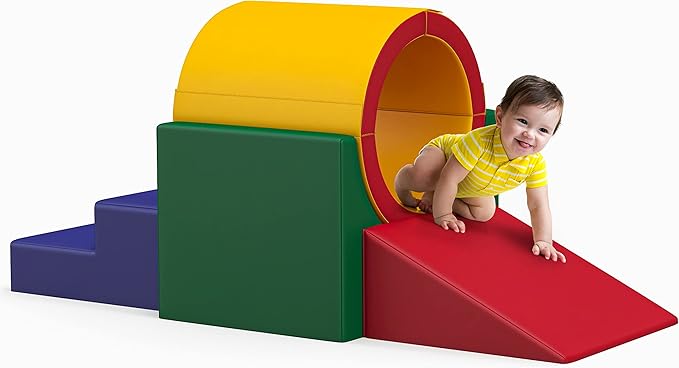 Betterhood Climbing Blocks - Kids Soft Foam Activity Playset - Toddler Couch Climber Gymnastics Equipment for Crawling and Sliding at Home, Preschool
