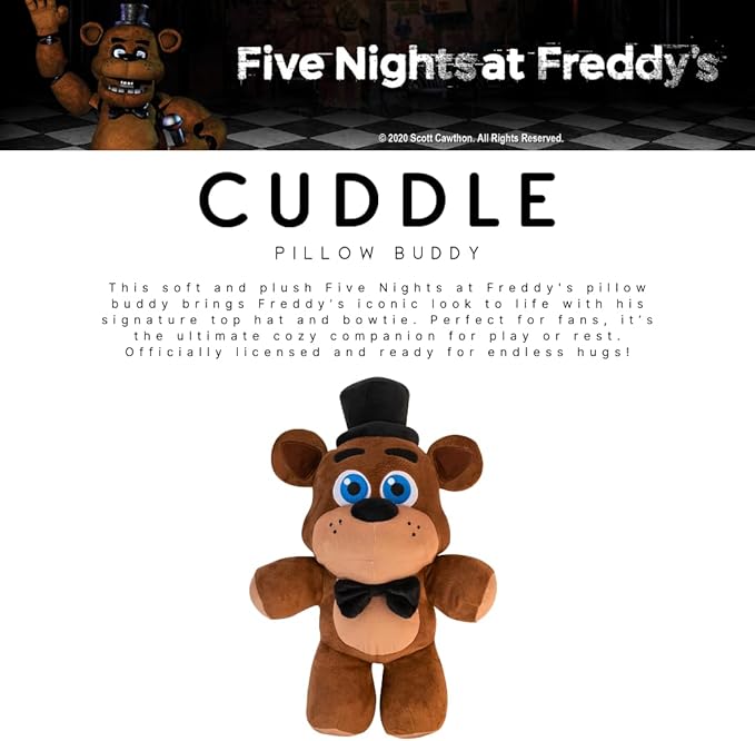 Franco Five Nights at Freddy's Kids Bedding Super Soft Plush Cuddle Pillow Buddy, (Officially Licensed Product)