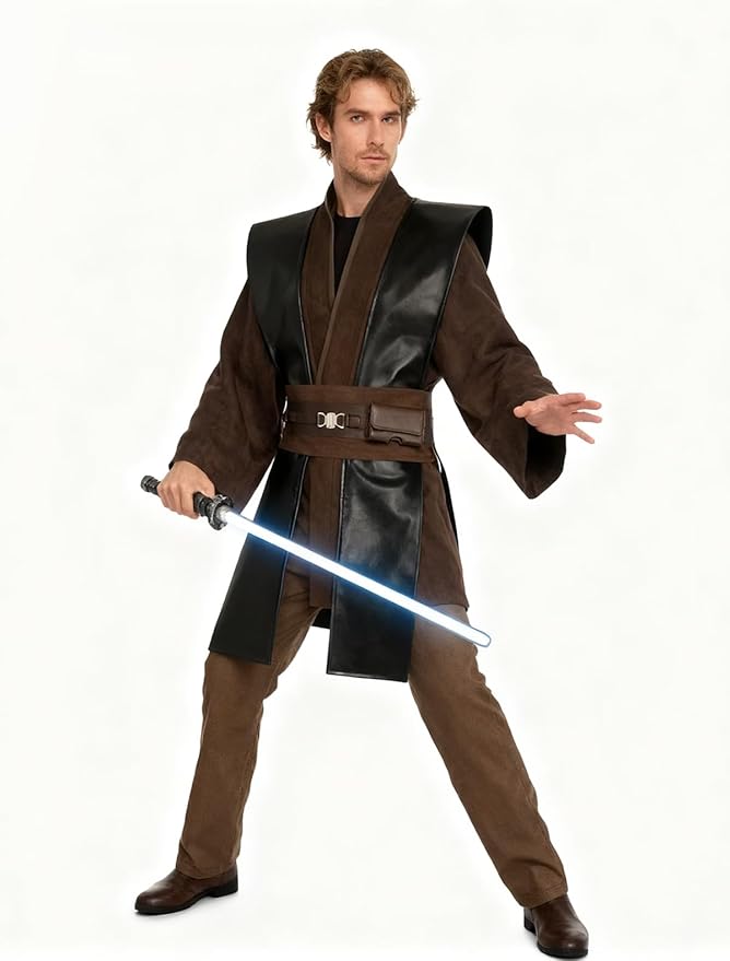 Knight Costume Adult Men's Tunic Hooded Robe Outfits Halloween Cosplay Uniform