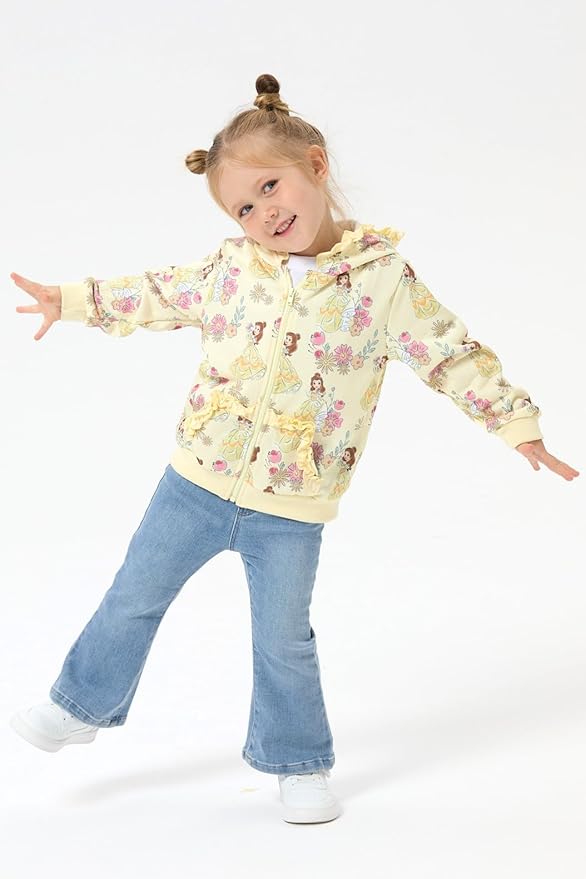 Disney Frozen Stitch Princess Minnie Mickey Spiderman Girls/Boys Zip Up Hoodie Fall Zipper Sweatshirt Jacket Toddler-Big Kid