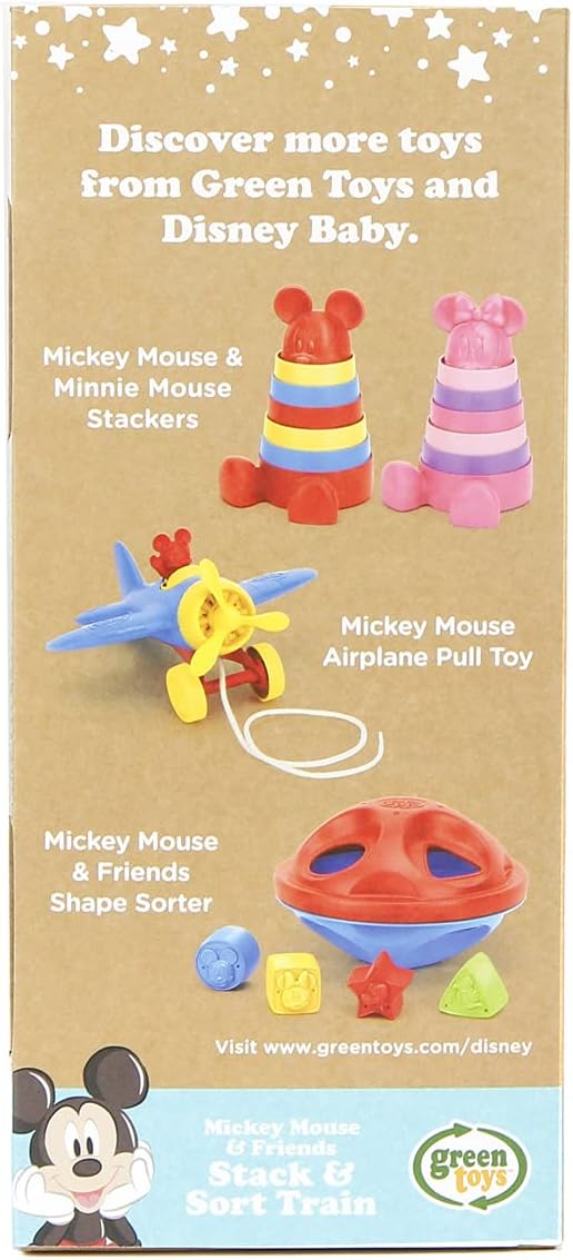 Green Toys Mickey Mouse & Friends Stack & Sort Train
