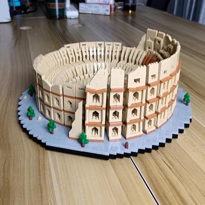 5000pcs Euro Construction Roma Colosseum Micro Mini Building Blocks Toys - Bring The Ancient History Home & Enjoy Challenging Entertainment Time
