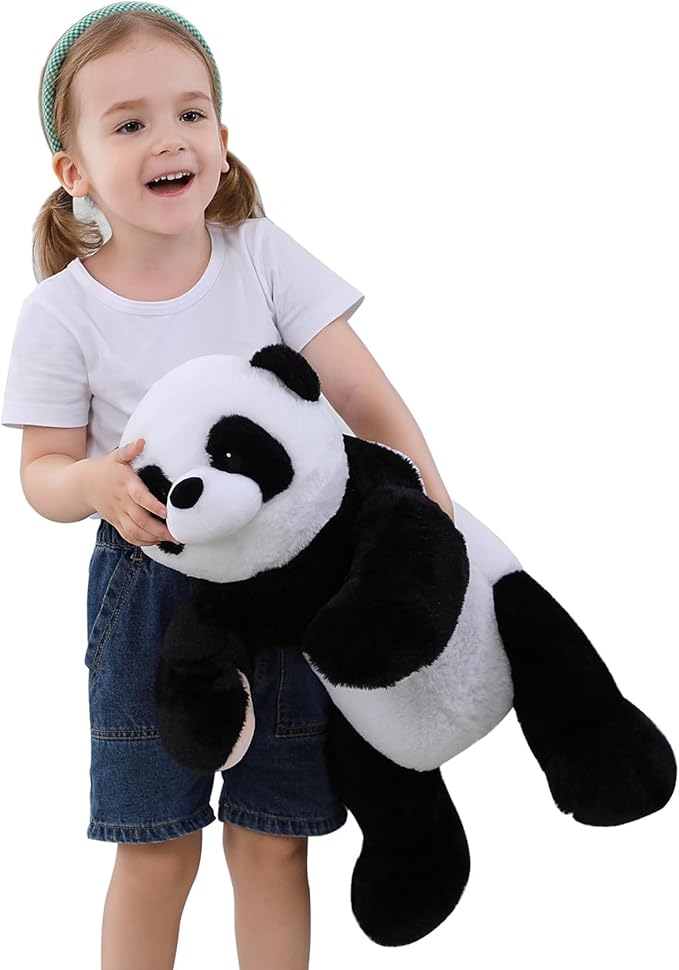 5 lbs 24" Weighted Stuffed Animals Panda Plushie, Cute Panda Weighted Plush Pillow Giant Stuffed Animals for Kids Adults