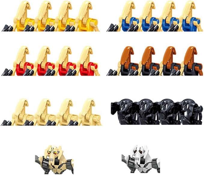 41-Piece Clone Soldier Army Playset and Weapons Battle Pack, Battle Droid Brick Action Figure Toy