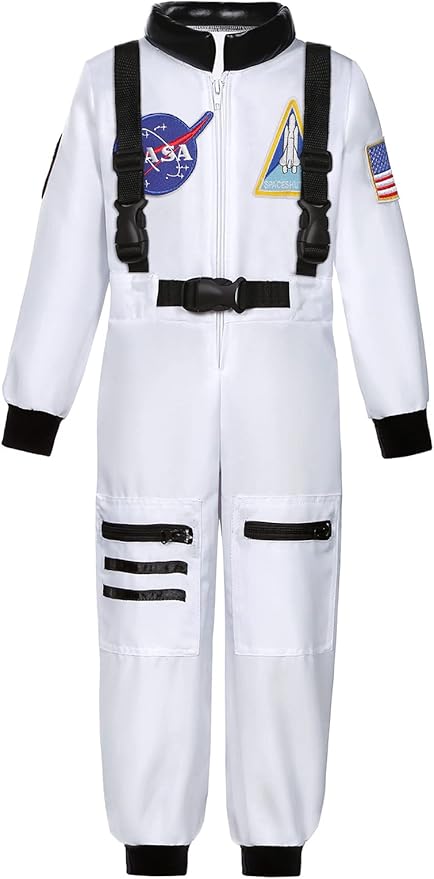 Astronaut Costume for Kids NASA Space Pilot Toddler Boys Birthday Halloween Costumes