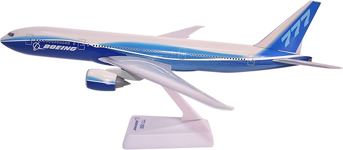 Flight Miniatures Boeing Demo (04-Cur) 777-200 1:200 Scale - Plastic Snap-Fit Model Airplane - Collectible Replica of Boeing Aircraft Part #ABO-77720H-029