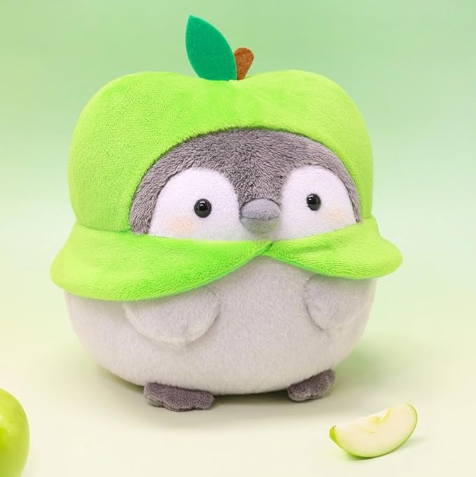 6" Green Apple Penguin Plush – Officially Licensed Collectible Stuffed Animal Soft Toy