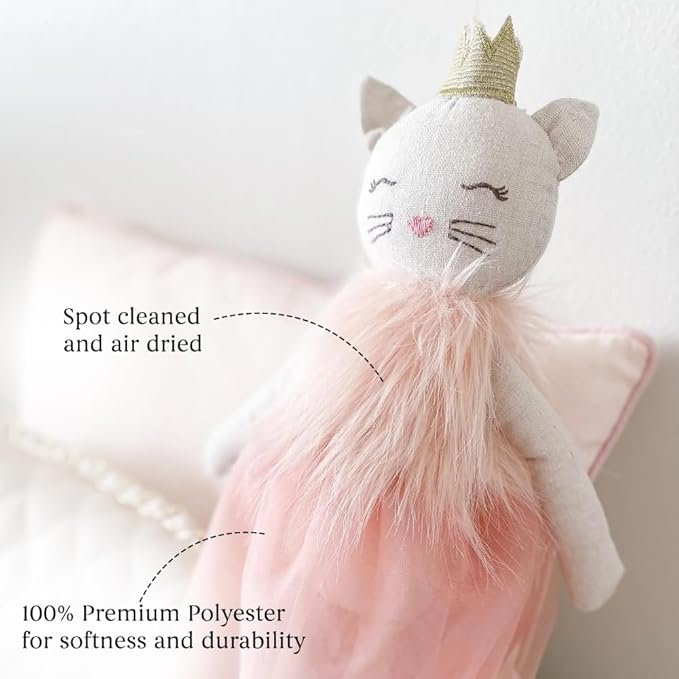 MON AMI Chloe The Kitty Princess Stuffed Doll – 15”, Cat Stuffed Toy, Soft & Cuddly, Use as Toy or Nursery Room Decor, Great Gift for Kids of All Ages