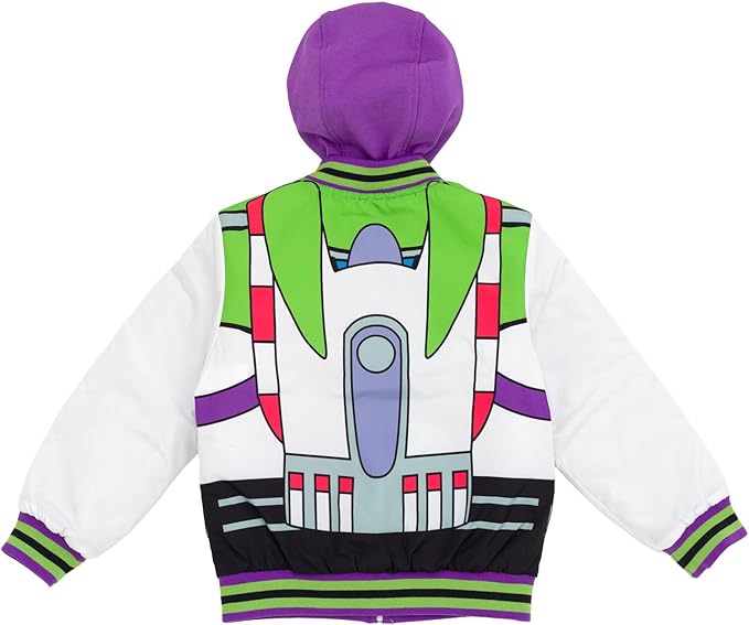 Disney Toy Story Cars Zip Up Varsity Bomber Jacket Toddler to Little Kid Sizes (2T - 7-8)