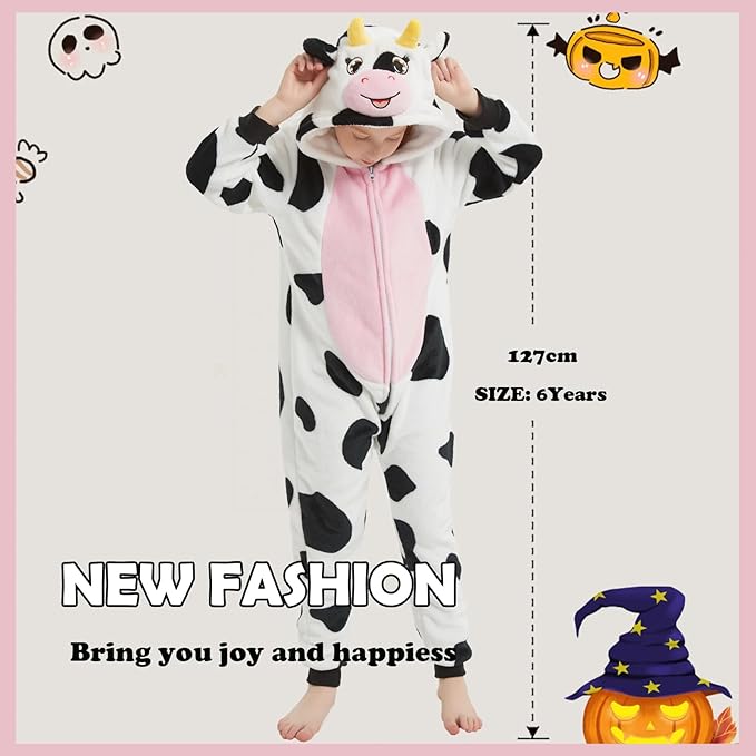 SWEETXIN Unise Kids Jumpsuit Cosplay Onesie One Piece Suit for Girls Boys Halloween Character Costume Dress Up Party