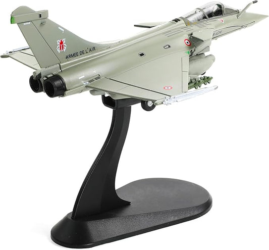 1/100 Dassault Rafale B NATO Tiger Diecast Metal Fighter Jet Model Kits Pre-Build Replica Military for Display Collection or Gift