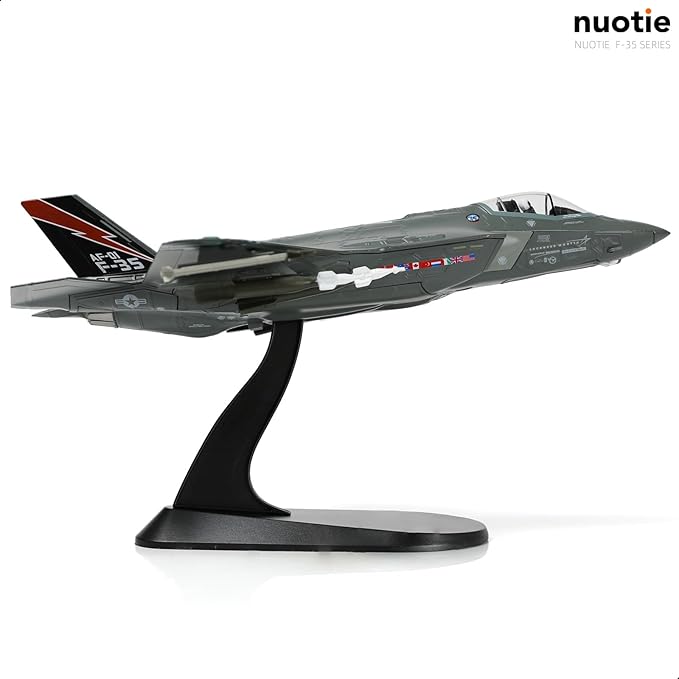 1/72 F-35A Lighting II Fighter Aircraft Model Fighter U.S. Airforce AF-01 Die-cast Aircraft Model with Display Stand Squadron F35A Flight Mode (AF-01) Model Collection Gift for Adults