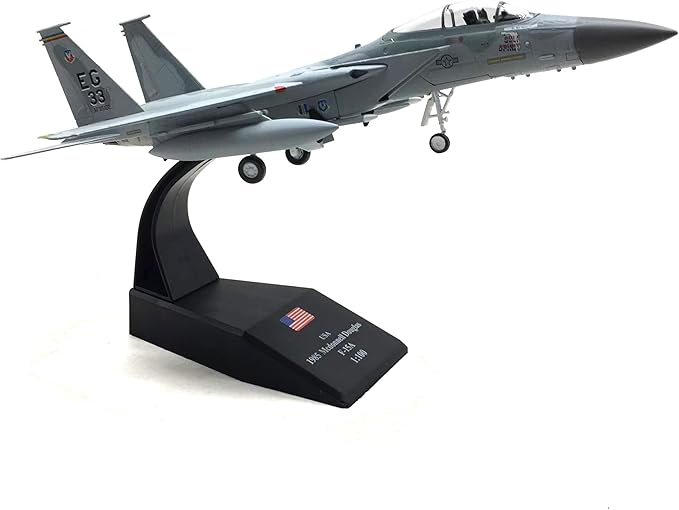 1/100 Scale Model Aircraft F-15 American Eagle Supersonic Fighter Simulation Aircraft Model Fighter Jet Model Airplane