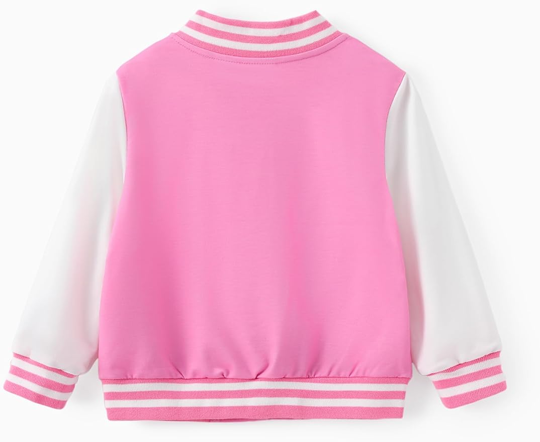 Disney Minnie Mickey Stitch Princess Frozen Elsa Marvel Jacket Lightweight Coat Button up Color Block Sweatshirt 2-14 Years