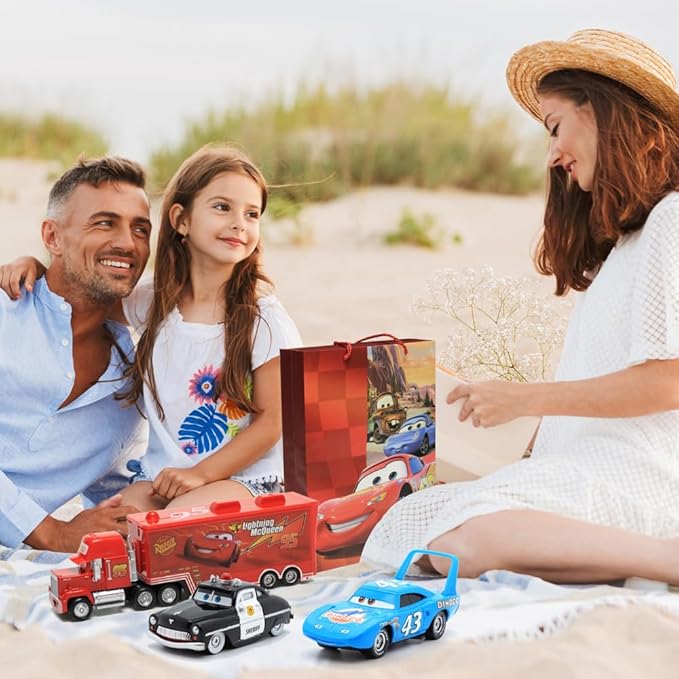 15 Pcs Car 2 3 Toys, Movie Diecast Car, Extremely Ritualistic Gift Sets for Children, Birthday Gifts for Children Over 3 Years Old