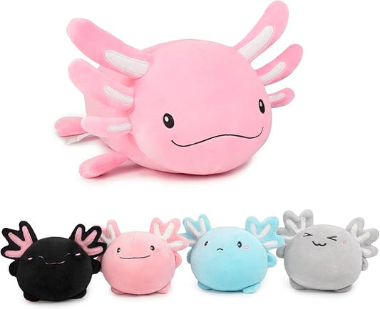 Niuniu Daddy 23" | 5Pcs Axolotl Plush Toys with 4 Babies Inside- Soft Pink Axolotl Stuffed Animal, Cute Birthday Or Christmas Plushies Gift for Girls & Boys