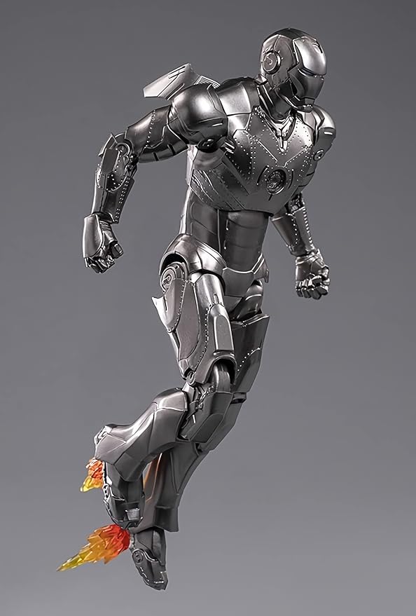 OVONNI 7 Inch MK2Ironman(1/10 Scale) Action Figure,Exquisite Painting Collectible Figure with Lots of Accessories