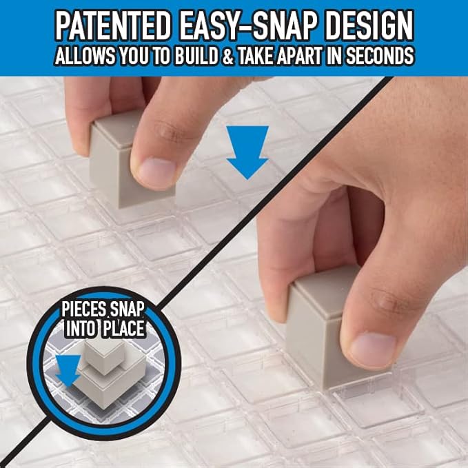 Monster Adventure Terrain 107pc Painted Rock Formation Base Set, Fully Modular Stackable 3D Tabletop World Builder, Use Alone or with Other Sets, Compatible w DND Dungeons Dragons, RPG