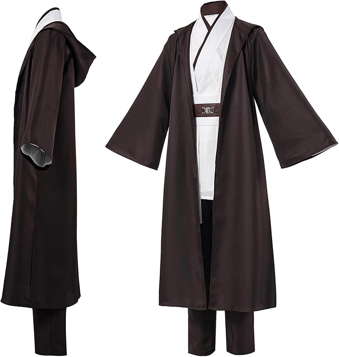 Men's Hooded Robe Cloak Tunic Costume Halloween Cosplay Costume Uniform Outfits