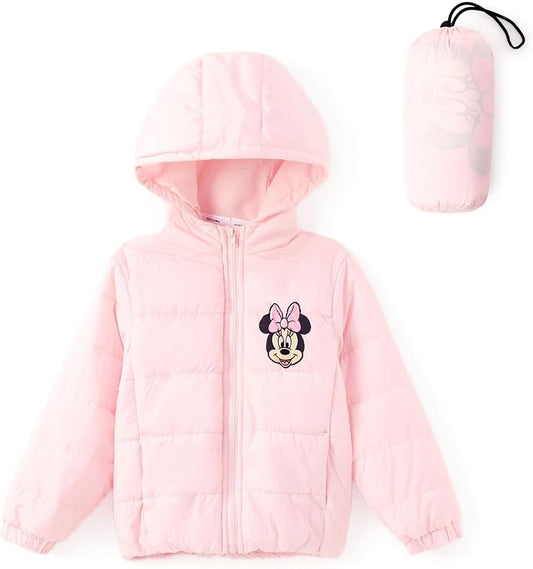 Disney Stitch Frozen Elsa Minnie Mouse Toddler Girl/Boy Puffer Jacket Kids Heavyweight Hooded Warm Winter Down Coat 2-13Years