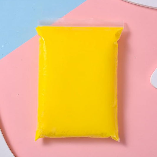 100g Foam Clay, Air Dry Clay for Adults, Colored Foam Clay, Yellow Air Dry Ultra Light Clay, Non-Toxic, Non-Sticky, Ideal Gift for Boys and Girls