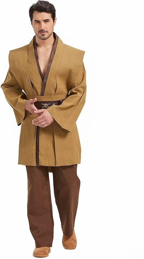 Knight Costume Adult Men's Tunic Hooded Robe Outfits Halloween Cosplay Uniform